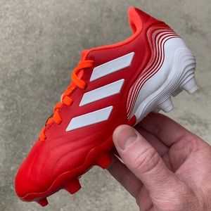 adidas FY6153 Copa Sense.3 FG Firm Ground Red Soccer Cleats Little Kids 10.5 K